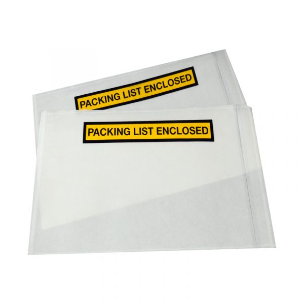 Full face packing list envelope