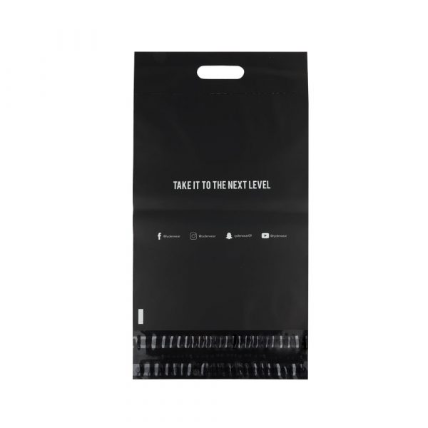 Black color Poly mailer with handle