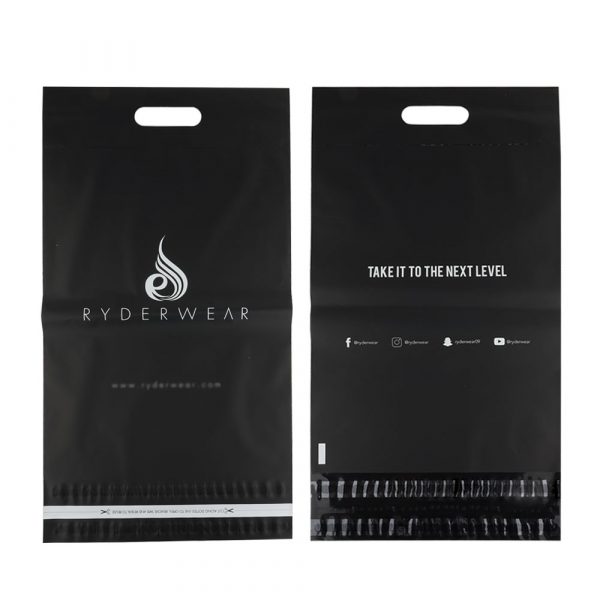 Black color Poly mailer with handle