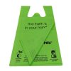 Compostable T-shirt bag for supermarket