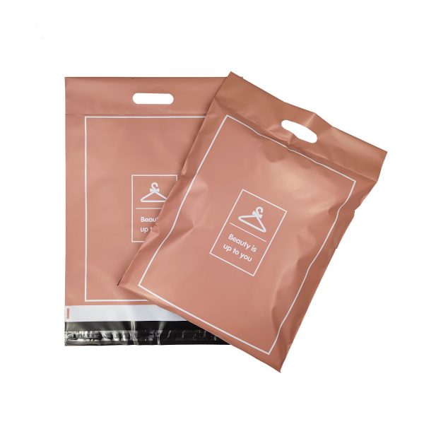 Recycled LDPE poly mailer with handle