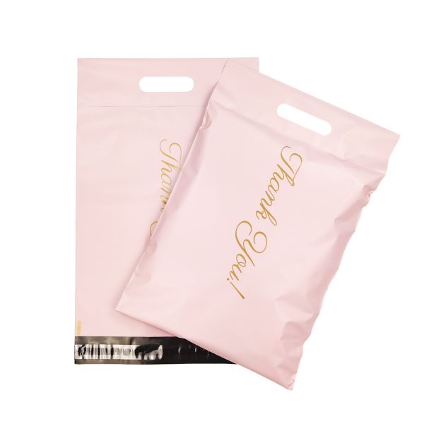 Recycled LDPE poly mailer with pouch
