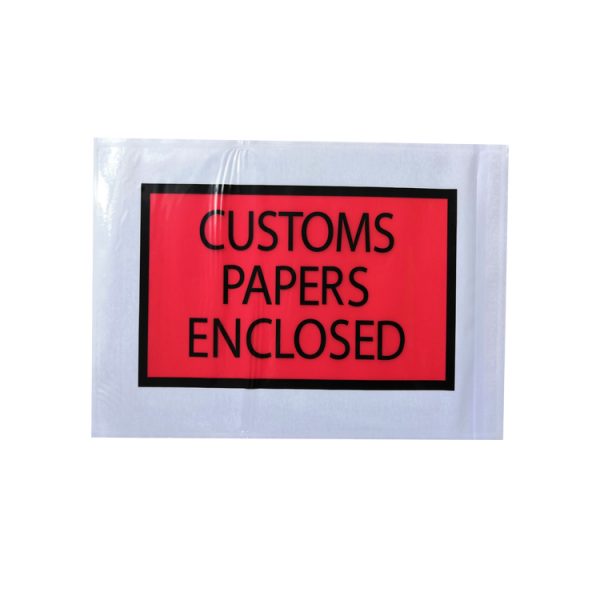 Red color packing list enclosed