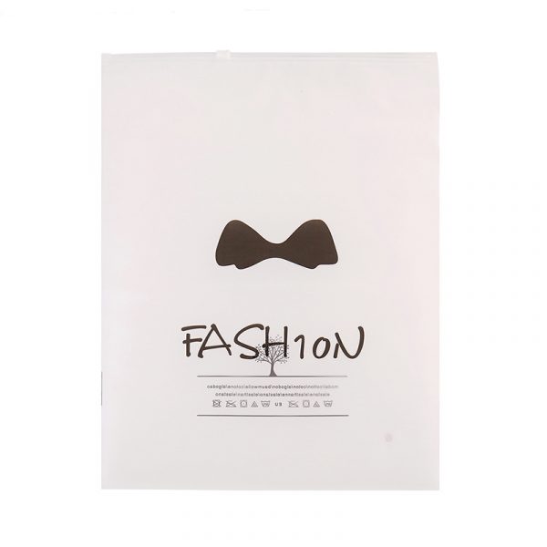 Custom logo Frosted Plastic Zip Lock Self Sealing Bag