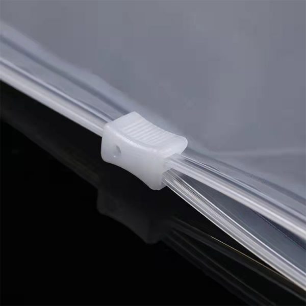 Slide zipper bag for clothes packing