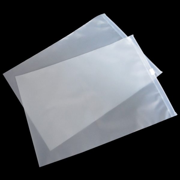 Slide zipper bag for clothes packing