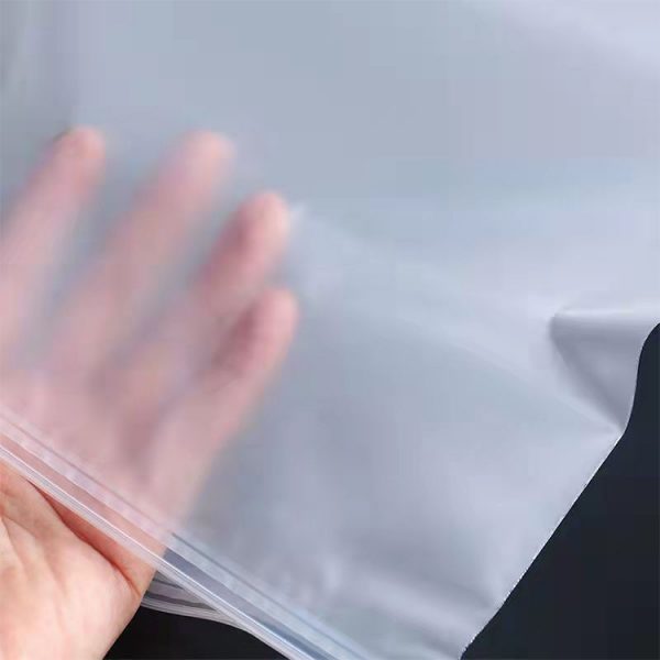 Slide zipper bag for clothes packing