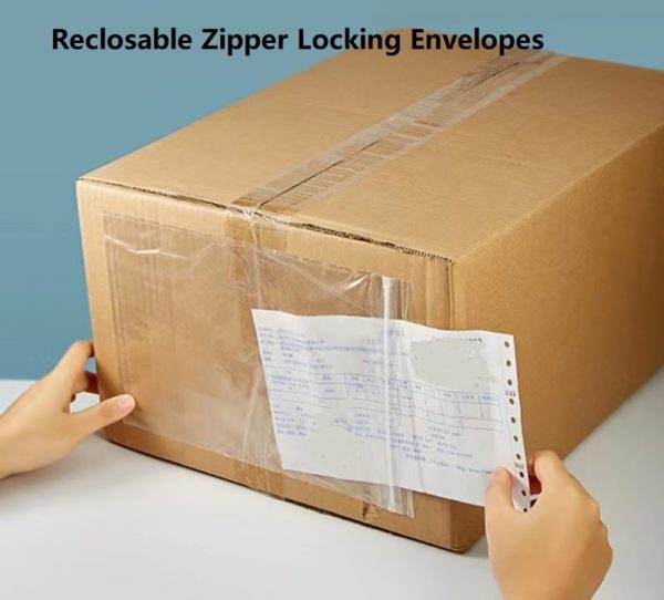 Reclosable Zipper Locking Envelopes