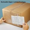 Reclosabe zipper locking envelope