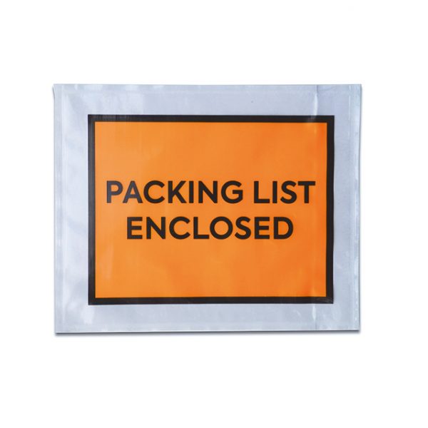 Invoice enclsoed slip pouch