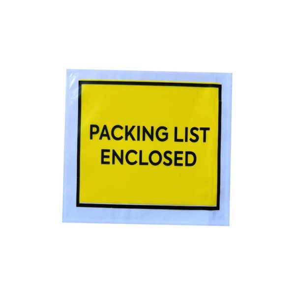 Invoice enclsoed slip pouch