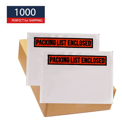 4.5x5.5 inch packing list envelope shipping label pouch