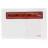 4.5x5.5 inch packing list envelope shipping label pouch