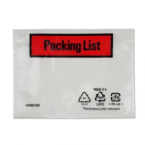 side loading packing list envelope