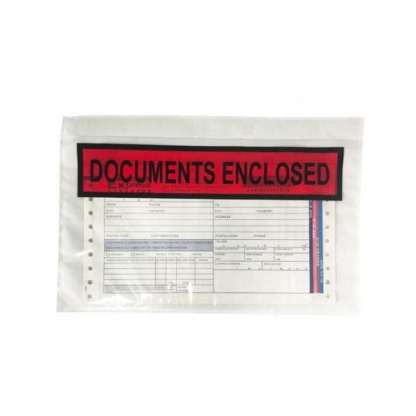 Packing list enclosed envelope