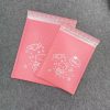 Pink color printing padded mailer