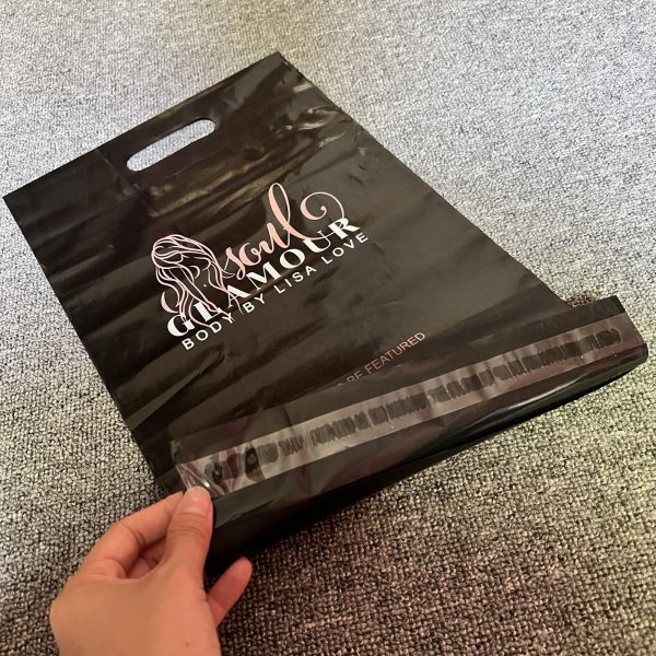 Black Mailing bag with handle
