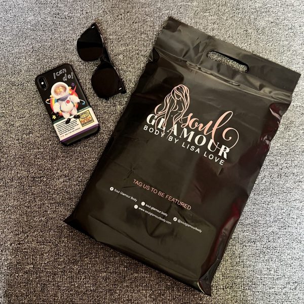 Black Mailing bag with handle