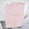 Recycled LDPE Pink poly mailing bag with handle