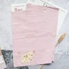 Recycled LDPE Pink poly mailing bag with handle