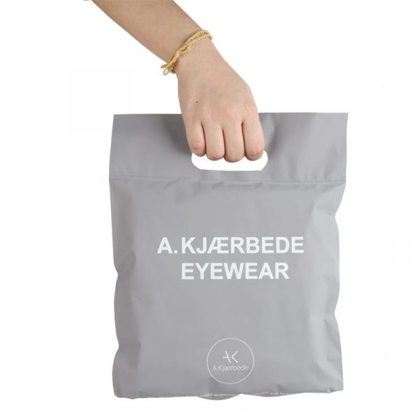 Recycled LDPE poly mailing bag with handle